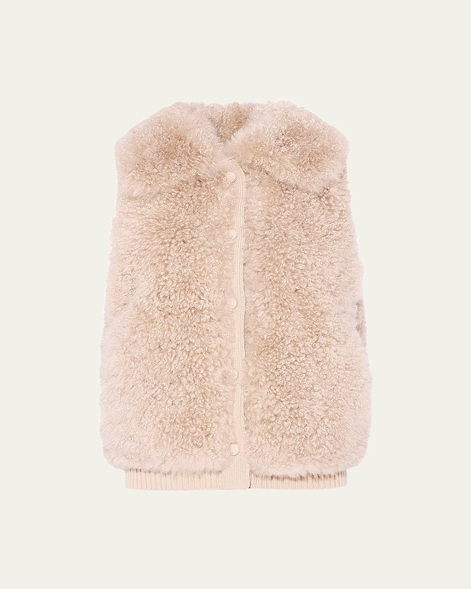 Curly Shearling Vest